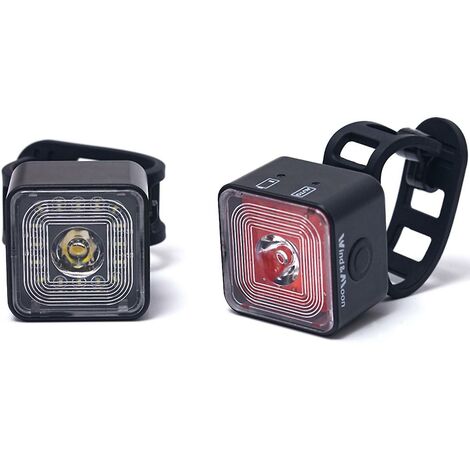 120 Lumen Ip66 wasserdichte Lichtsätze Scheinwerfer- und Rücklichtsätze für 5-Gang-Modus-Bremsleuchte, wt06