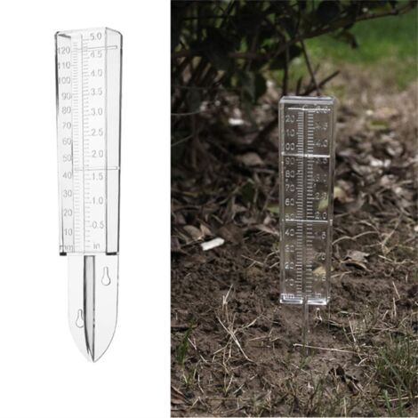 120-ml-Regenmesser mit Doppelskala, robustes Regenmessgerät für den Außenbereich