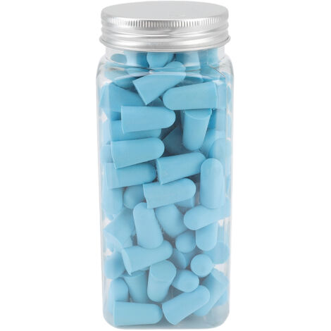 120 Ohrstöpsel aus Memory-Schaum, geräuschdämpfend für einen ruhigen Schlaf, bequem und elastisch, blau