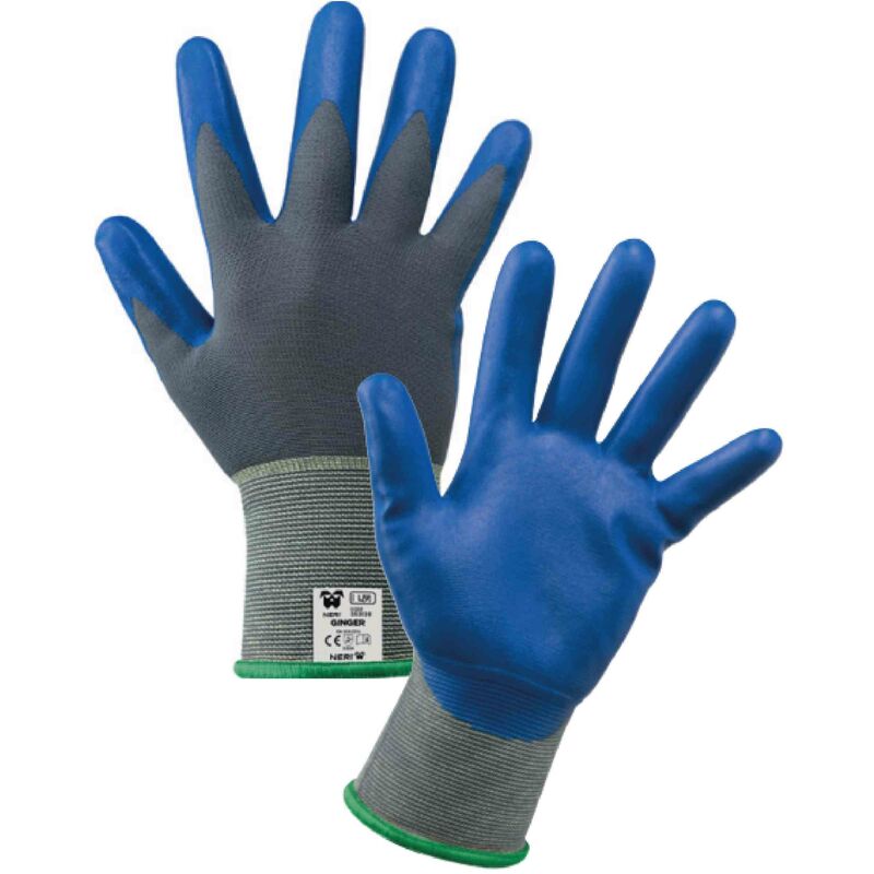 12,0 PA di GUANTI NYLON/NITRILE GINGER PER