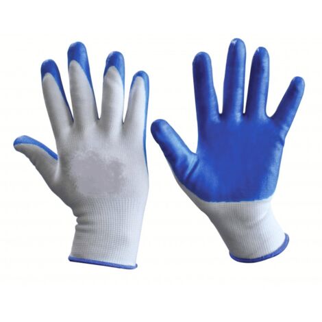 120 PAIA DI GUANTI DA LAVORO SPALMATI NYLON NITRILE GUANTO COPPIA MISURA 9 GL9