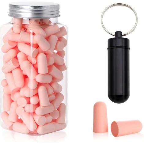 120 PCS Bouchon d'Oreille Pour Dormir, SNR 38 dB Bouchon d'Oreille Sommeil Réutilisable Bouchons Doreilles Anti Bruit Boule Caisse pour le Sommeil le Travail Les études et les Voyages