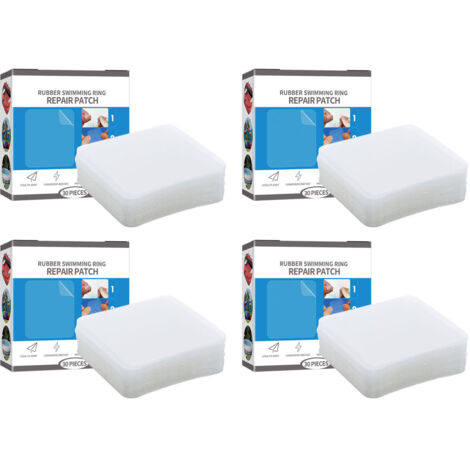 120 Pcs Inflatable Patch Repair Kit Water Resistant Strong Adhesive Airtight Clear PVC Air Mattress Patch Kit for Rafts Kayaks Canoes