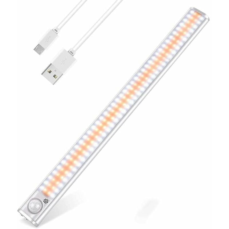 120 perles de lampe, lumière intelligente, lumière led rechargeable, lumière du capteur du corps humain, adaptée à l'éclairage intérieur