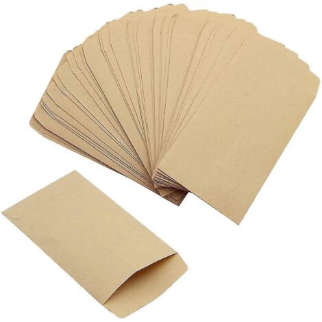 120 petits sacs en papier kraft brun (6 x 10 cm)
