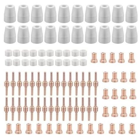 120 Pices PT31 Consommables Plasma Decoupeur Plasma Parkside Cut 30 40 50 Consommables de Dcoupeuse Plasma Accessoire Decoupeur Plasma Electrode Tip Buse