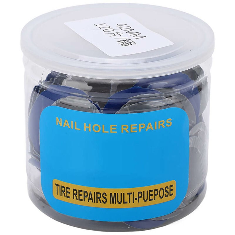 Jeffergarden - Correctif de réparation de Pneu, correctif de réparation de Pneu de Voiture Ronde en Caoutchouc Naturel de 120PCS 43mm Sportinggoods