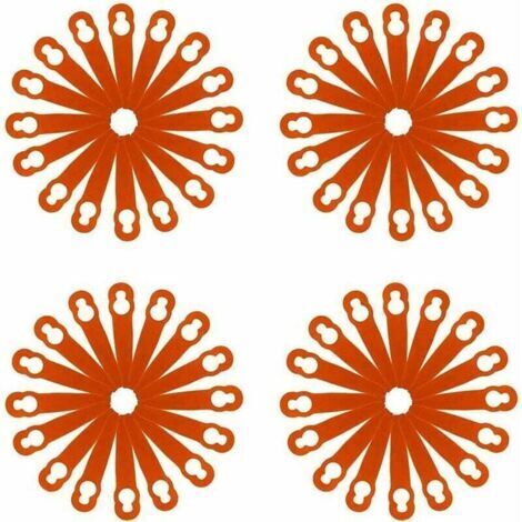 120 pièces accessoires de lames en plastique de remplacement pour STIHL Polycut 2-2 FSA 45 tondeuse à gazon coupe-herbe