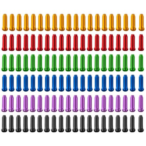 120 Pièces Embouts de Câble de Frein pour vélo, Embouts De Câble De Frein, Vélo de changement ​de vitesse de Embouts de câble Alliage pour Bouchon de Frein de Vélo