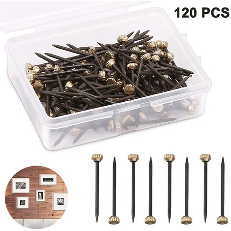 100pcs/set Photo Frame The Wall Hangs A Picture Peg Solid Wall Nail Contact  Non-trace Nail Hooks High Quality - Picture Hangers - AliExpress