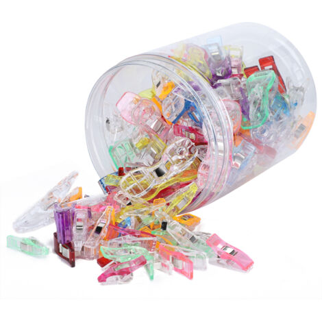 120 Pièces Pinces à Quilting en Plastique Multicolores pour Couture et Patchwork