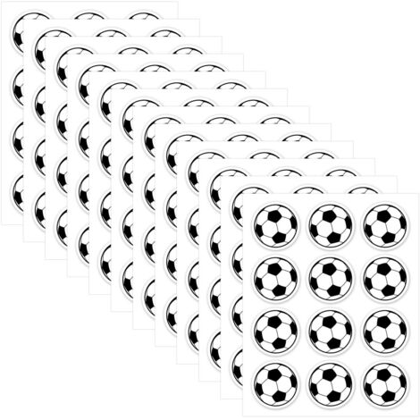 120 Pièces Stickers Foot 3CM, Étiquette Autocollante pour Scellage