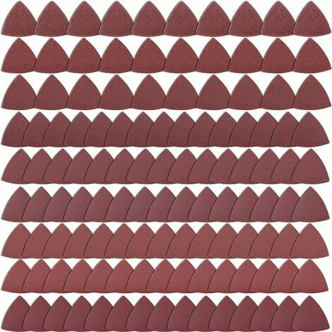 LotFancy 180 Pièces Papier Abrasif pour Ponceuse Triangulaire 105