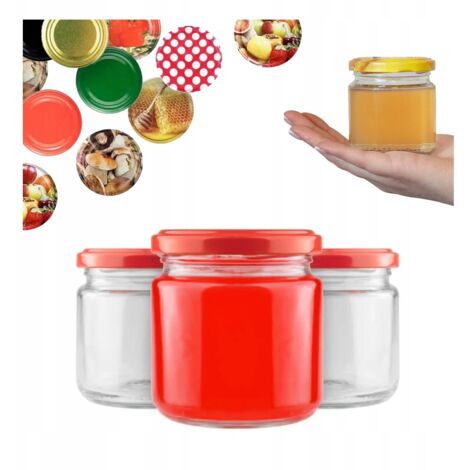 120 PIEZAS Tarro 200ML + TAPA FI66 MERMELADA CONSERVAS PAT脡 TARROS DE MERMELADA