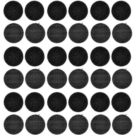 120 points auto-adhésifs 20 mm, ruban double face à points noirs, idéal pour usage domestique et bagages, papier