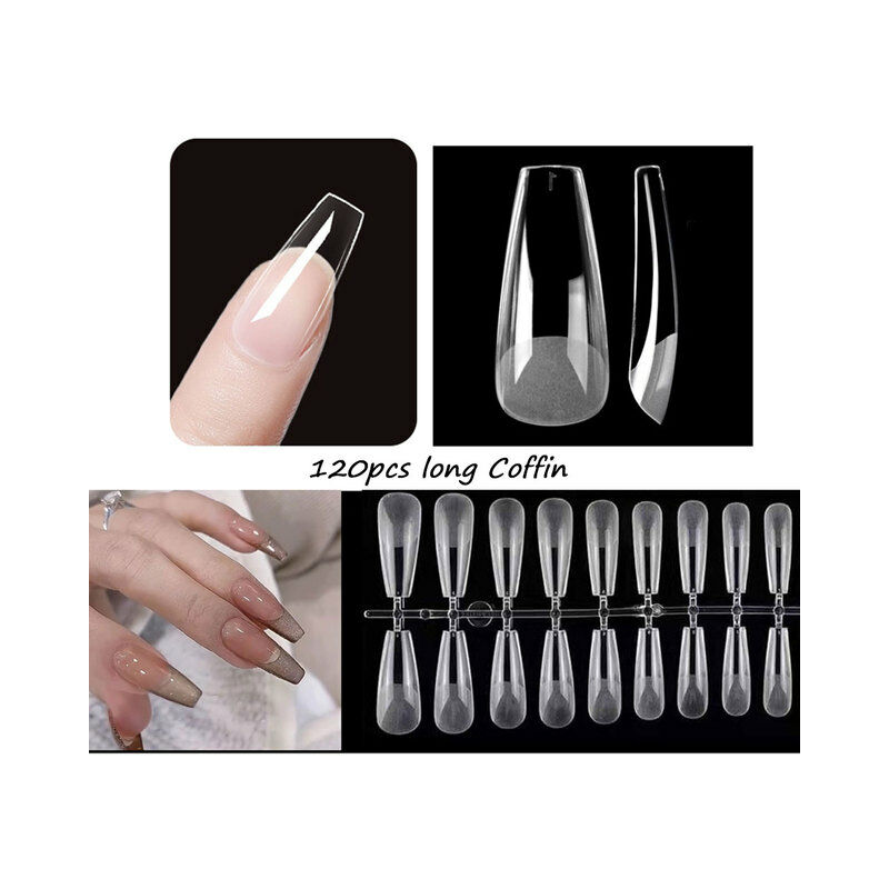120 pz copertura completa punte per unghie finte