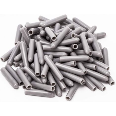 120 Stück Spülmaschinenkappen, Innendurchmesser 3 mm, PVC-Schutzhülle, Geschirrkorb, 3–25 mm (grau)
