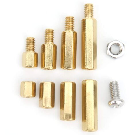 120 STÜCKE M4 Männlich Weiblich Messing Hex Abstandshalter 304 Edelstahl Schraubenmuttern Set Platine Abstandshalter Mutter Motherboard Sortiment Kit mit Aufbewahrungsbox