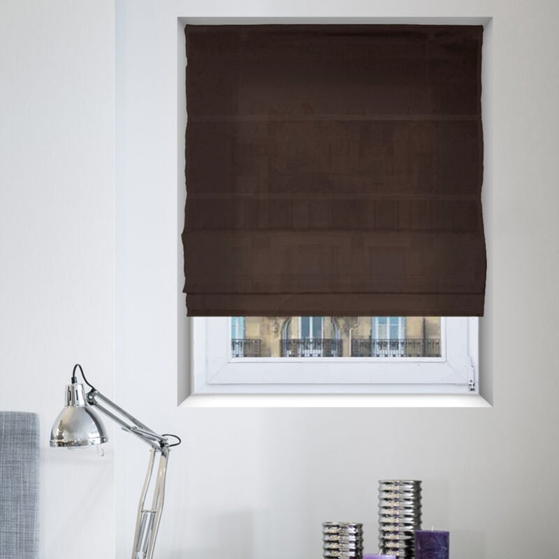 Madecostore - Store bateau tamisant - Rouge - L140 x H180cm