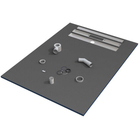 120 x 90 x 3 cm Duschwanne, Fliesen bereit, mit Siphon Duschwanne, VALSTORM © 2