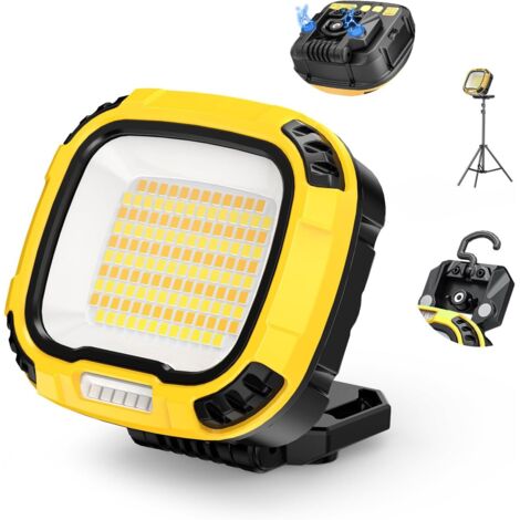 1200 lumen LED work light, waterproof COB lamp, suitable for workshops, garages, outdoors and emergency situations.