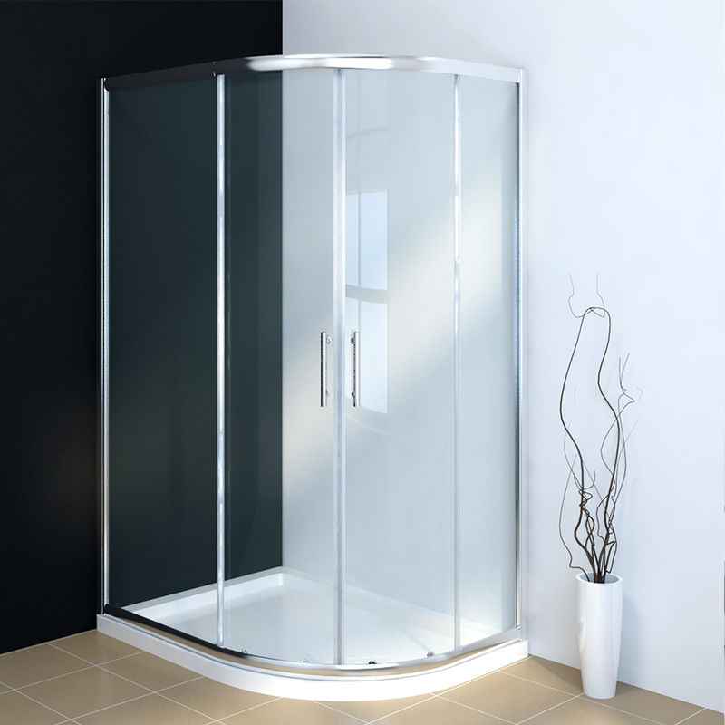 Elegant Quadrant Shower Cubicle Enclosure Sliding Door 6mm Easy Clean