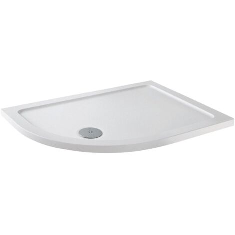 1200 x 900mm Offset LH Quadrant Shower Enclosure Frameless 8mm Glass Tray Waste