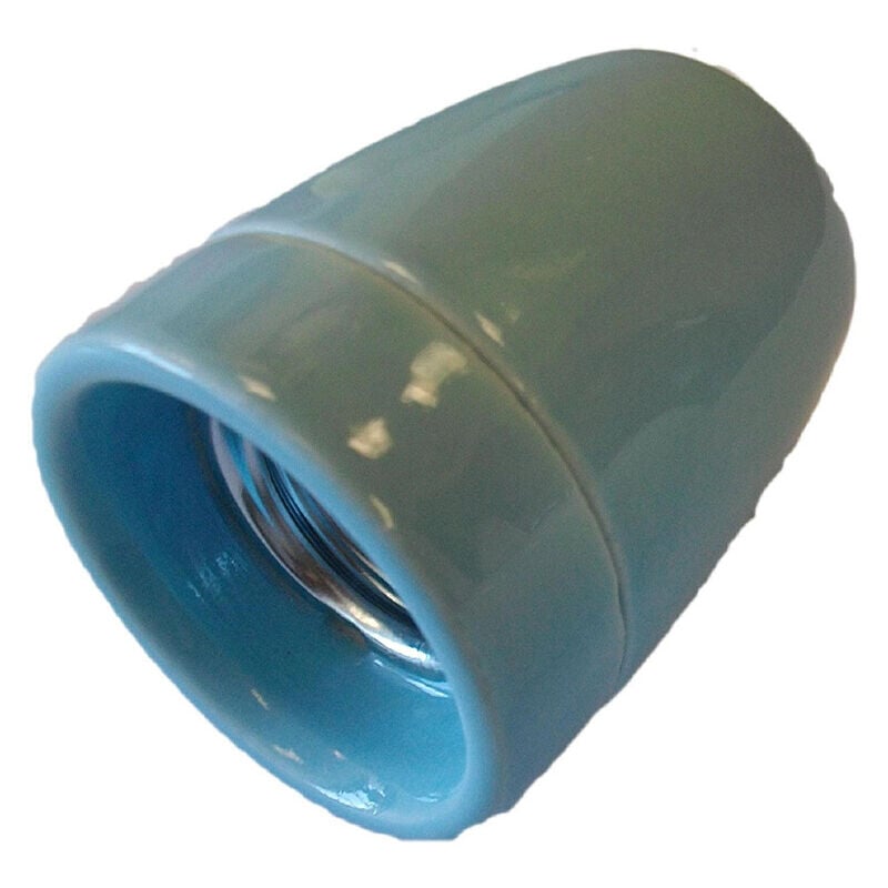 

Portalámparas decorativo vintage cerámico azul E27 100W(F-Bright 1200545-AZ)