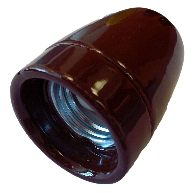 

Portalámparas decorativo vintage cerámico marrón E27 100W (F-Bright 1200545-M)
