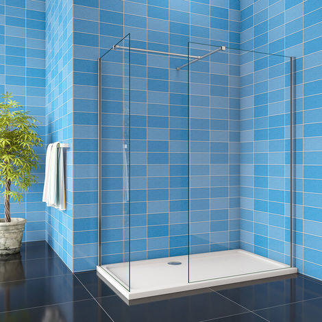 Walk in Shower Enclosure & Wet Room Shower Screen Panel 8mm EasyClean Glass