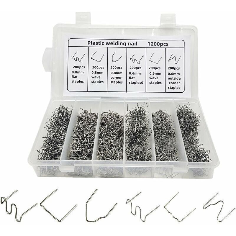 1200PCS Auto Plastic Repair Hot Staples for Car Bumper Plastic Welding Repair