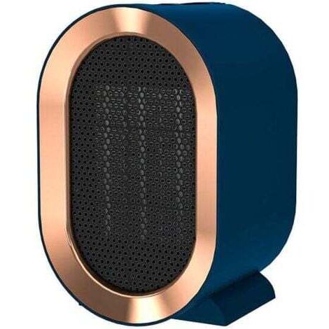 1200W Petit radiateur soufflant mobile en céramique Economie d'énergieRafraîchisseur pour salle de bain et bureauChauffage portable avec filtre à air - Bleu,--