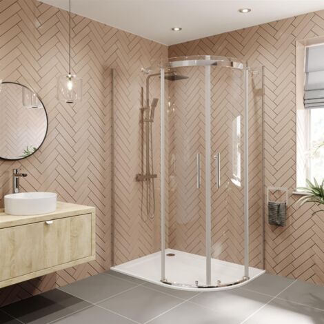 1200x900mm RH Quadrant Shower Enclosure Frameless 8mm