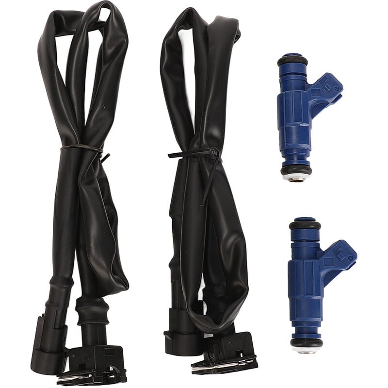 Jeffergarden 1202863 Jeu D'injecteurs de Carburant avec Faisceau de Queue de Cochon pour Polaris Ranger 700 2005-2009 pour Polaris RZR 800 2008-2010