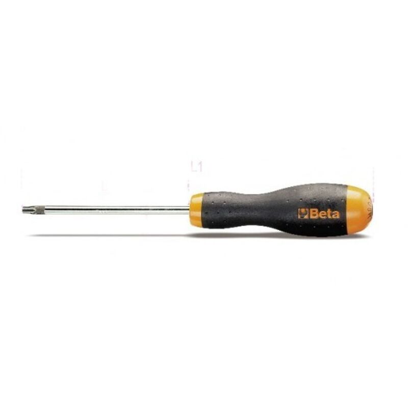 Beta - chiavi maschio con impugnatura per viti con impronta tamper resistant torx® T30 art. 1208RTX