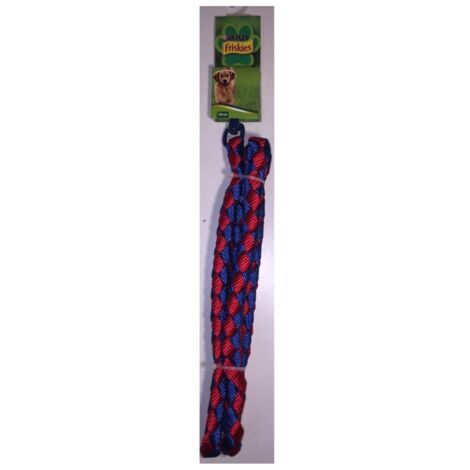 120cm Red and Blue Nylon Leash - Friskies Purina