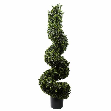 120cm Sprial Boxwood Artificial Tree UV Resistant Outdoor