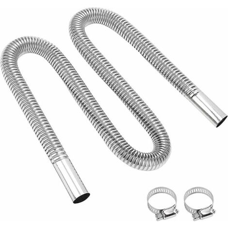 120cm Tuyau d'échappement de chauffage de voiture,Stationnement De Chauffage,Tuyau d'évent de gaz Diesel,Tuyau de chauffage d'échappement flexible