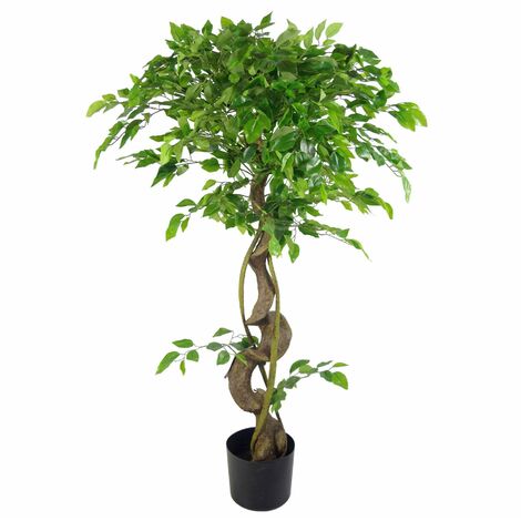 120cm Twisted Trunk Artificial Japanese Fruticosa Style Ficus Tree