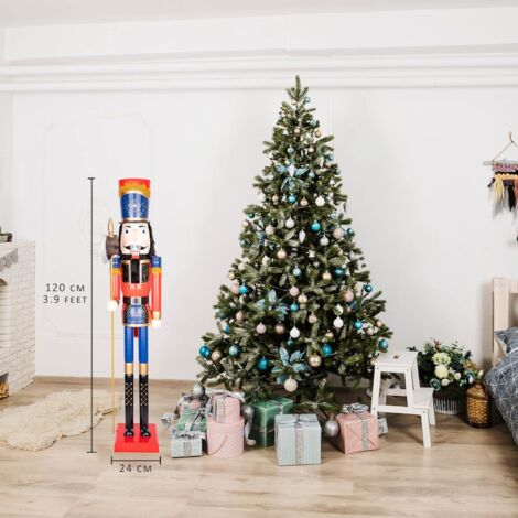 120cm Wooden Nutcrackers Figures Christmas Ornament