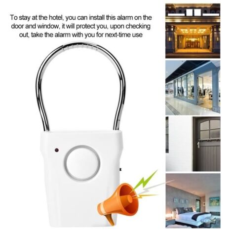 120db Capteur D'Alarme Sonore Super Fort Mini De Porte Fenêtre Alarme Antivol Sans Fil Kit Système Sécurité À Domici HB057