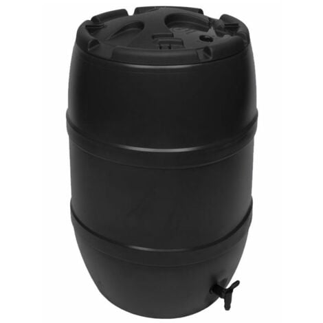 WATER BUTTS DIRECT 120L Standard Barrel Water Butt BLACK