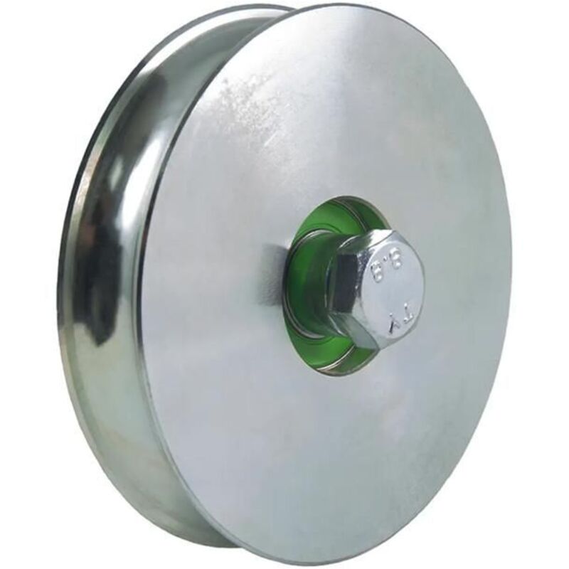 120mm round groove wheel with 20.5mm groove 1 ball bearing grooved wheel for gate