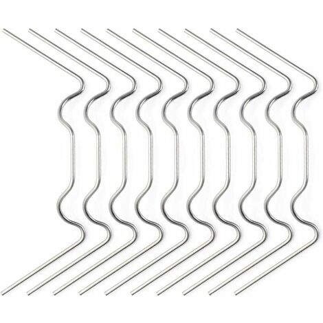 120pcs Clips de vitrage pour serre Épaisseur Clips de vitrage pour serre W Type Clips en acier inoxydable de 1,5 mm Idéal pour les accessoires de serre en verre de serre