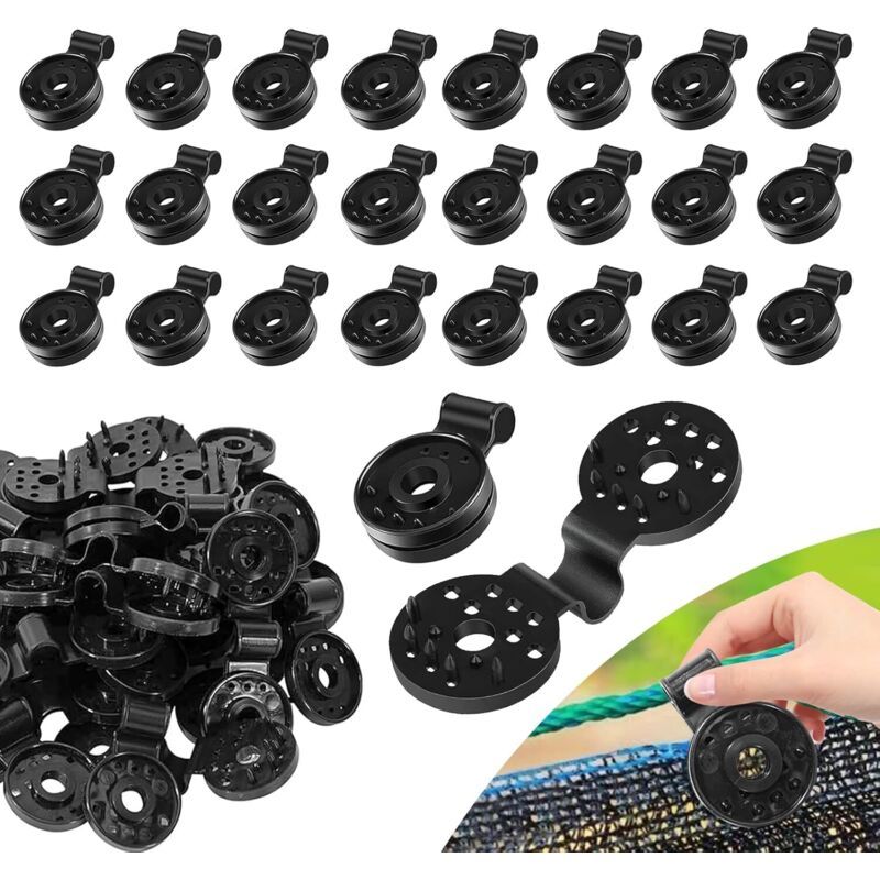 120pcs Clips pour Toile d'ombrage Haute Qualité Clips Plastique pour Toile D'ombrage Clips Spécial avec Œillet pour Filet D'ombrage adapté Tissu