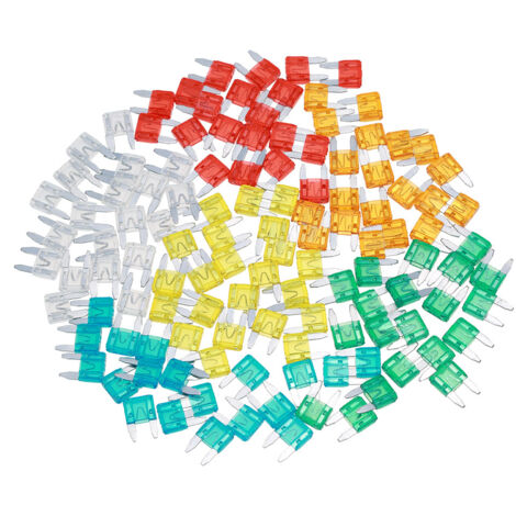120pcs Lame Fusibles Fusible Standard Auto Assortiment Kit 5A 10A 15A 20A 25A 30A Avec Codé Pour Une Identification Facile Pour Les Voitures Motorcycle Boat Truck