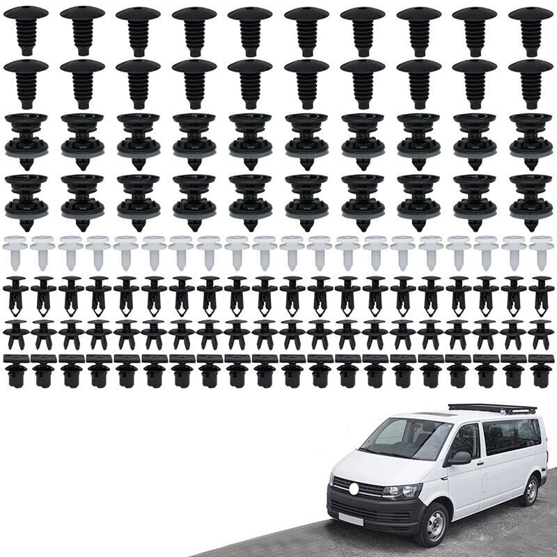 Start - 120pcs Panneau de voiture Montage TrimPlips Compatibles de fixation de moulage intérieur Compatible avec Passat