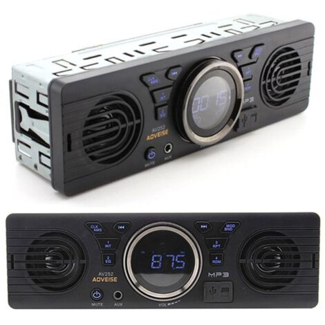 12.0V voiture sécurisée carte mémoire numérique MP3 Audio autoradio électrique avec haut-parleur BT hôte haut-parleur autoradio autoradio
