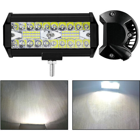 120W Auto LED Lampe de Travail Off-Road Lumière Rénovation Lumière Auxiliaire Projecteur LED Phare Bande Travail Lumière Camion ATV SUV IP67 Travail Lumière 2pcs