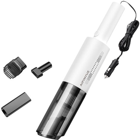 120W Handheld Vakuumreiniger mit 6000 Pa Strong Saug Mini USB Staubsauger HEPA -Filter für Haustierhaarstaubkiesreinigung Home Office - Modell：USB -wiederaufladbares Weiß